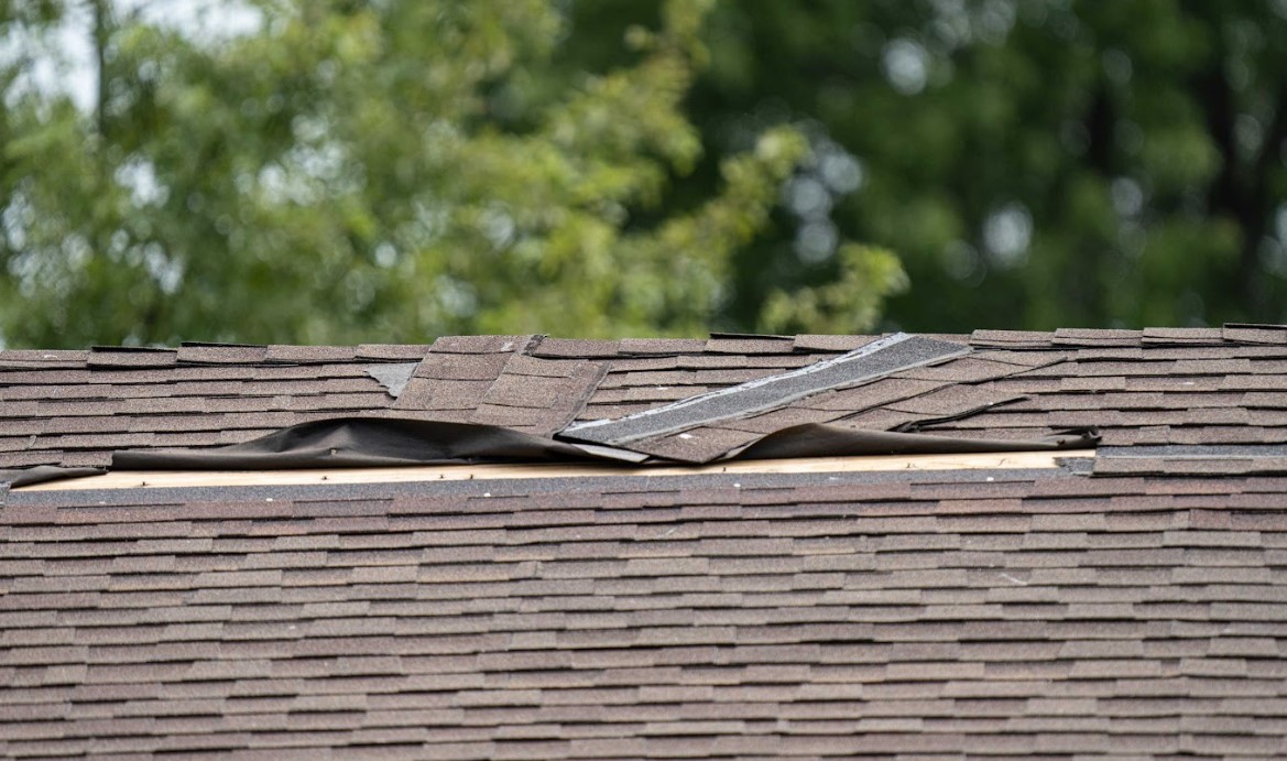 roof damage after heavy rain