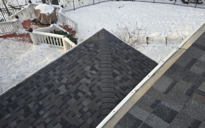 black house with copper roof